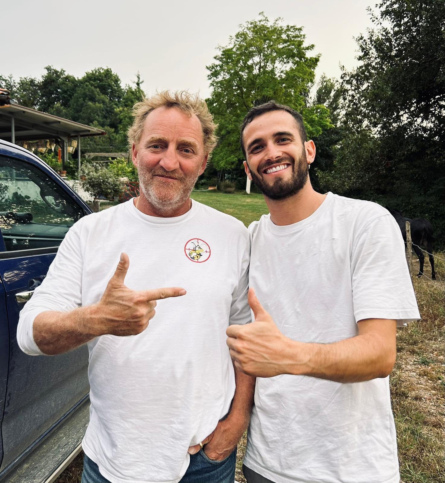 Antoine avec Etienne Roumaillac